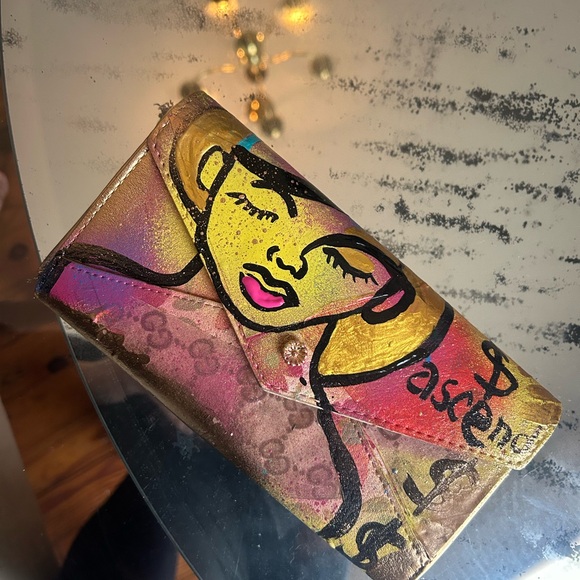 Artistic Multicolor Women's Clutch - Picture 2 of 2
